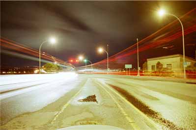 long exposure on the okanagan bridge